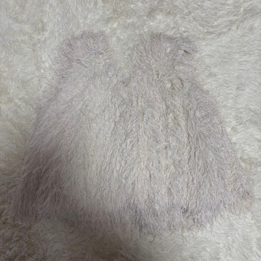 美品 シーニュ cygne Aラインフレアトップス ginie ホワイト