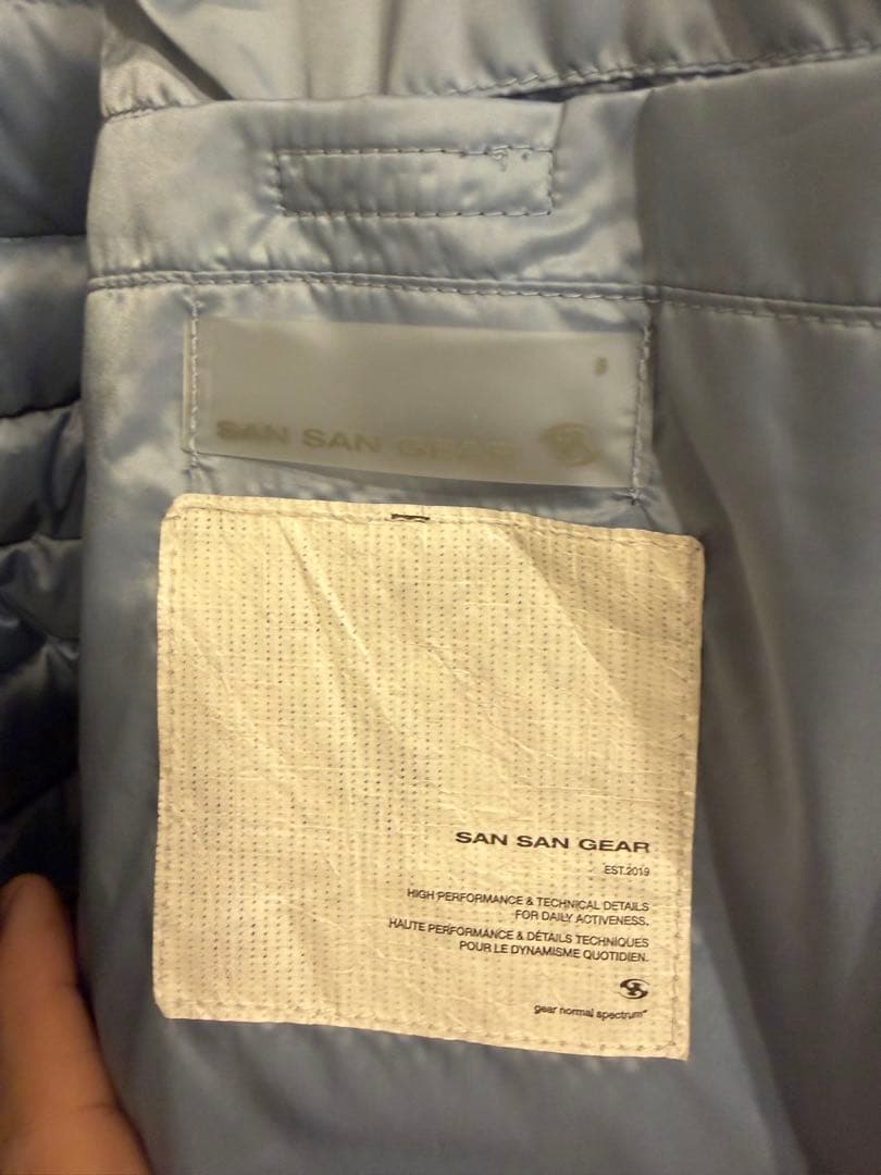 【SAN SAN GEAR】 Suffix puffer jacket GREY