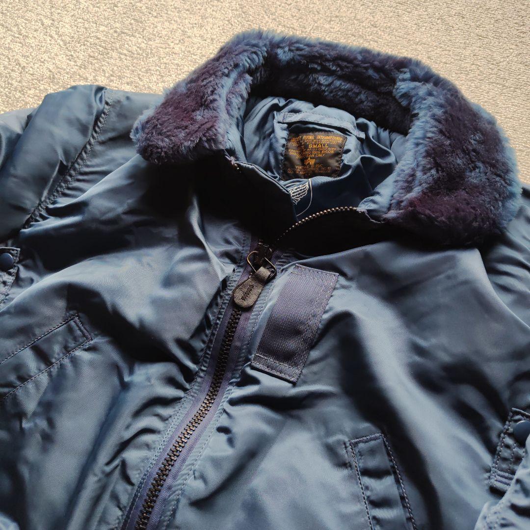 k*u様 アメリカ製　ALPHA　B-１５C　ネイビー 　サイズS