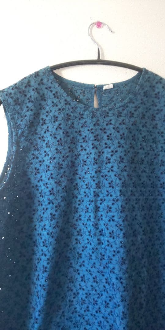 45r タペット カットワークキャミソール インディゴ