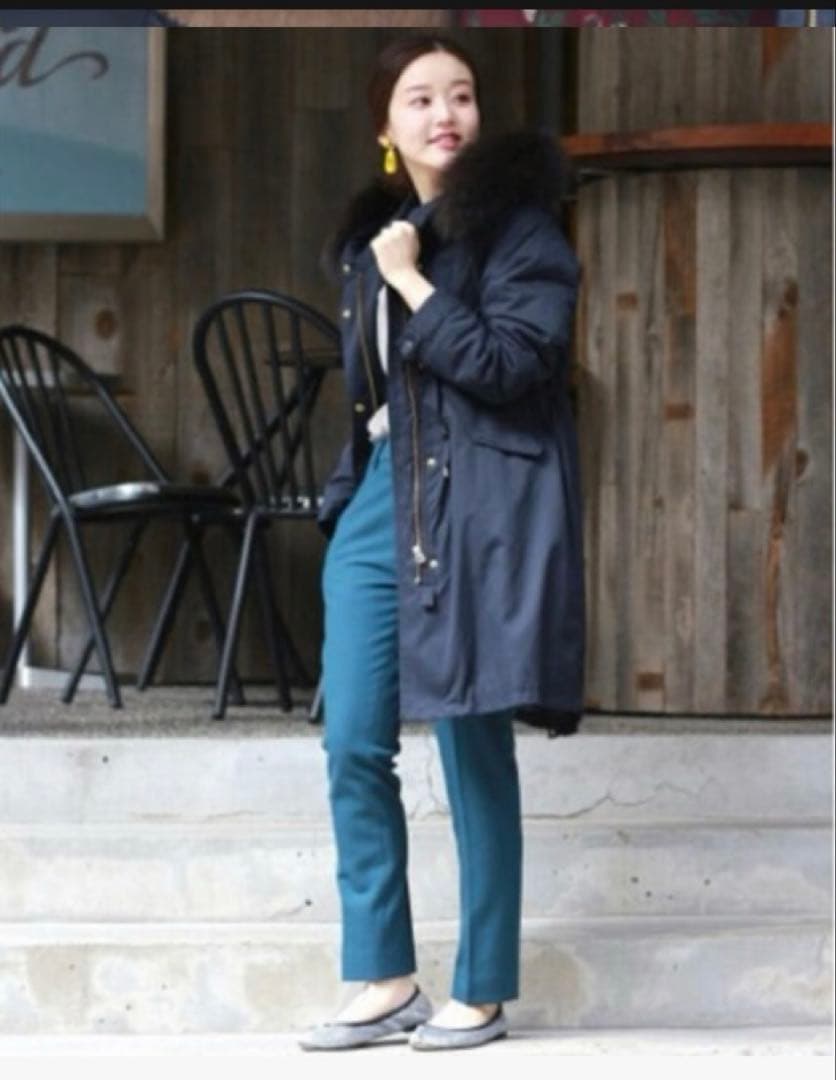 IENA ネイビー モッズコート 34