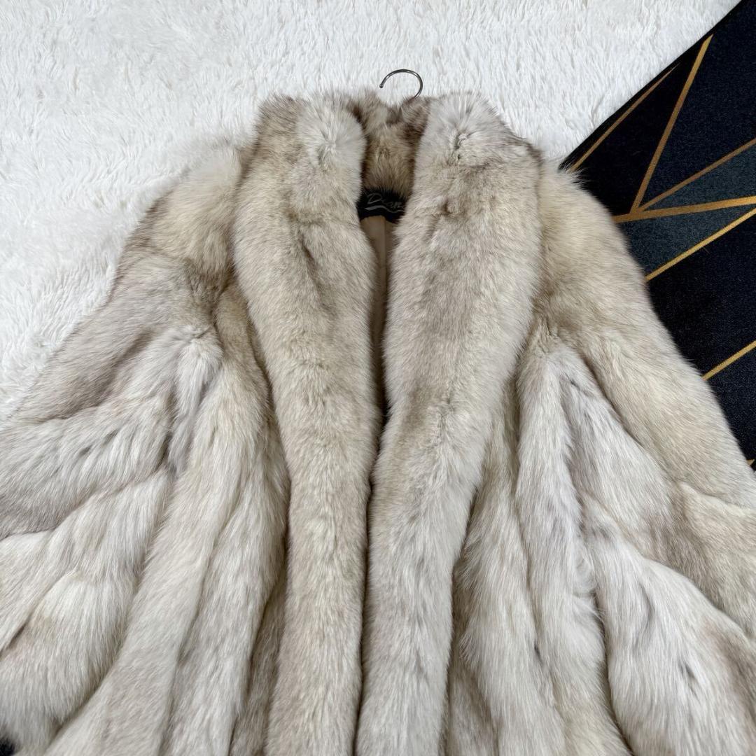 未使用訳 総丈112㎝ ダイアナ サガフォックス コート 肉厚 L AA169