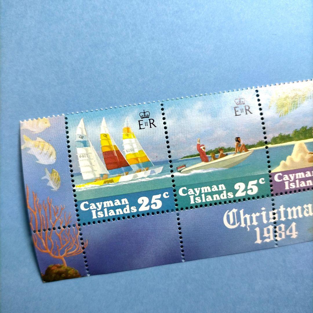 2980 外国切手 ケイマン諸島のビーチアクティビティ 休暇 海遊び 4連刷