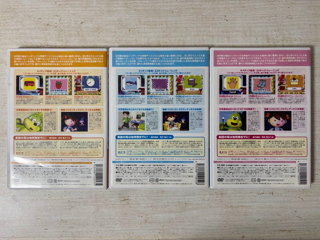 あいloveキスゴン　フラッシュえいご・えいごフォニックス DVDセット　9枚