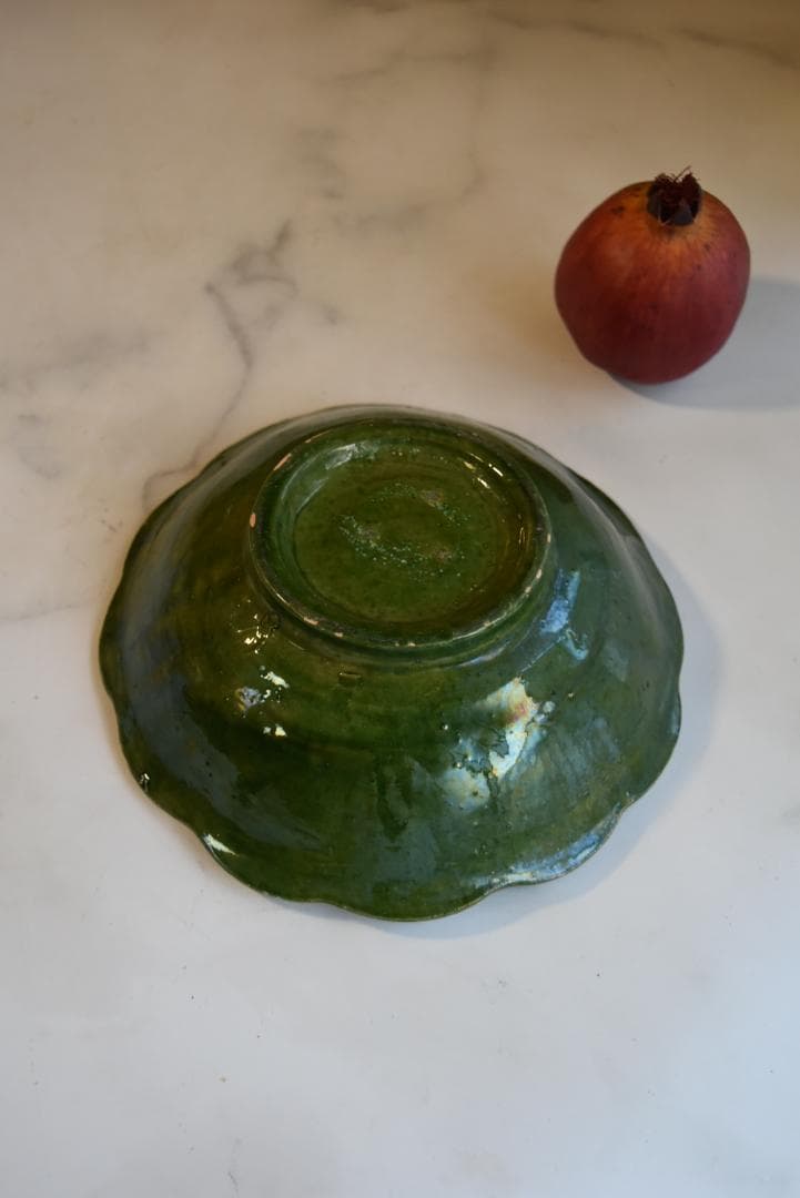 専用　眺めの良い輪花鉢　フランスアンティーク　西洋民藝　19世紀