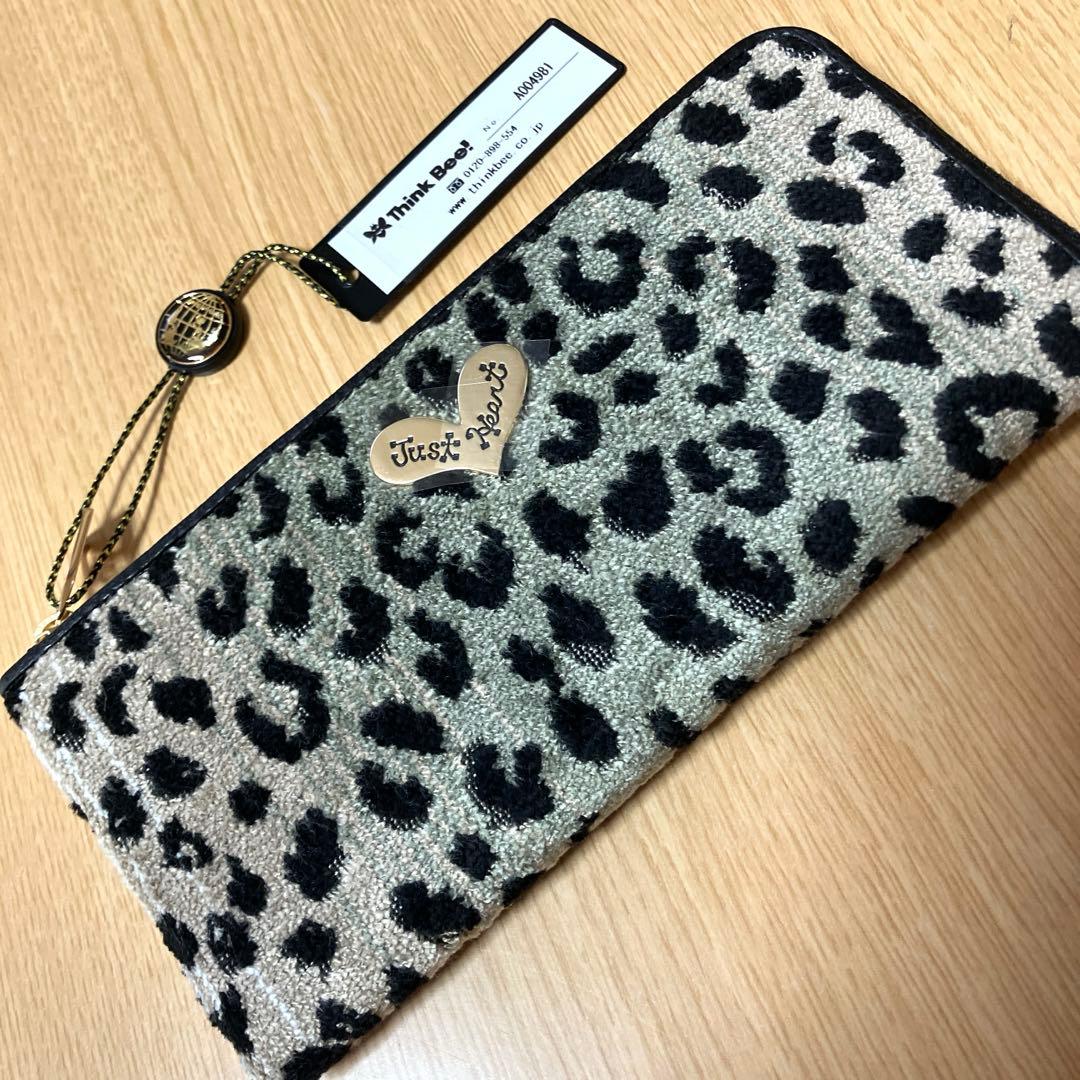 Think Bee! ジャストハートL字型ファスナー長財布レオリーナ　新品未使用