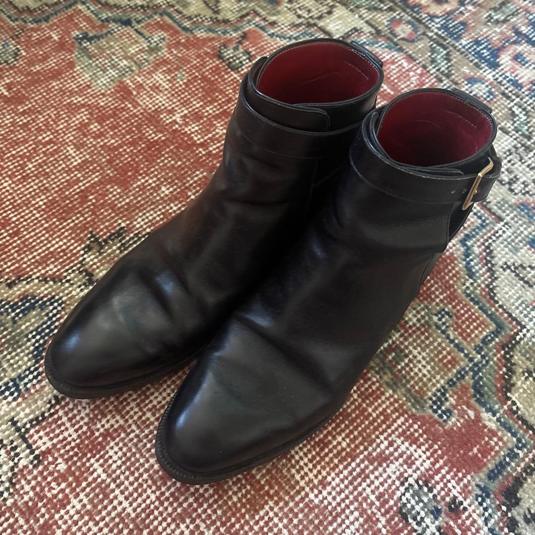 suzu様　レユッカス　ブラックレザーブーツ　24.5