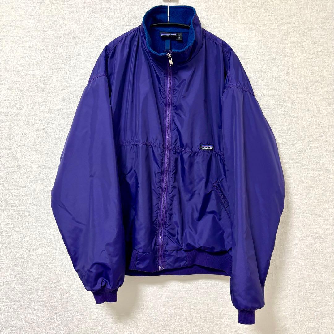 【USA製】90s patagoniaパタゴニア シェルドシンチラジャケット L