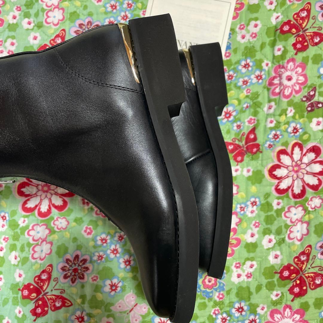 Caminando ブラックレザーブーツ