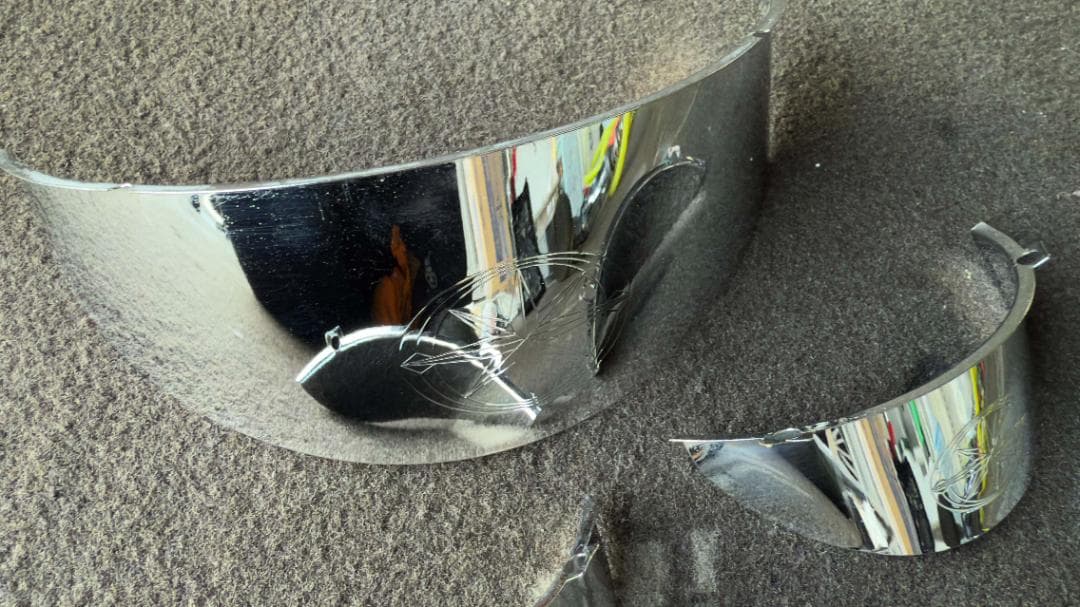 ドラッグスター1100　ヘッドライトバイザー　フォグ　3個セット