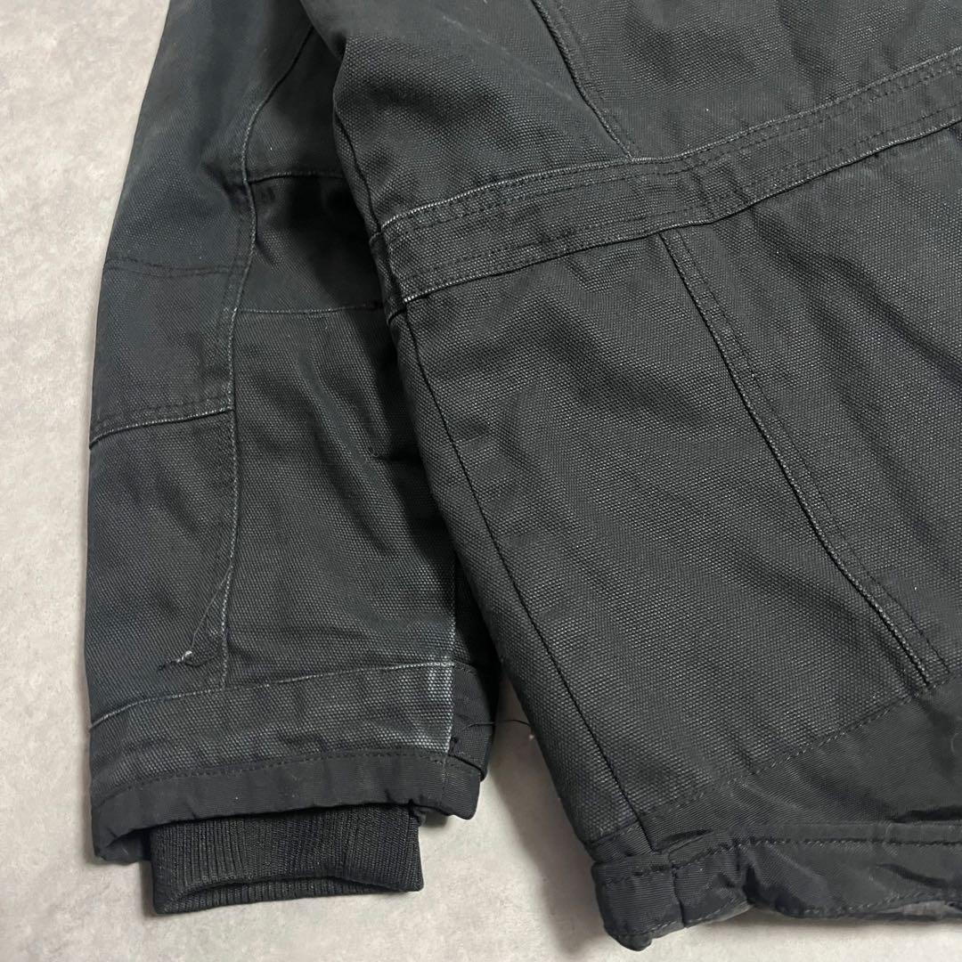 SUPER TUFF ダック生地ワークジャケット Lキルティング襟コーデュロイ