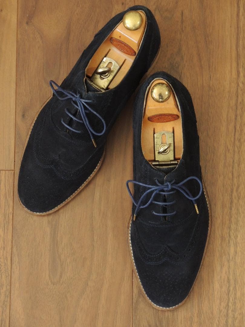 ★美品　ブルーノマリ　美しいネイビースウェード　6　JP24.5　10万円