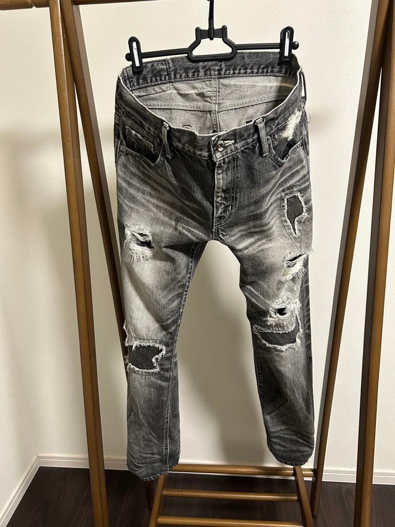 ネイバーフッド　サベージ　ナローストレート ブラックデニム サイズM