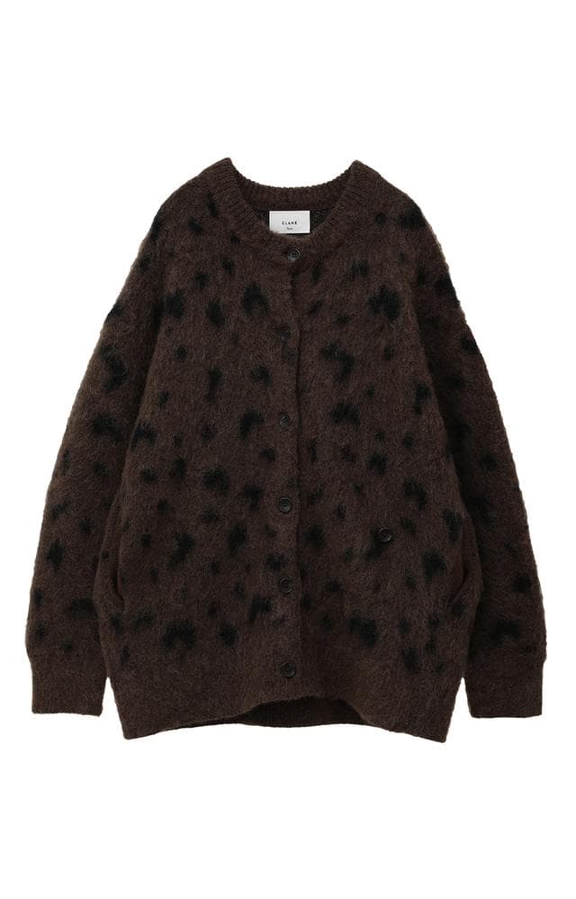 【CLANE】MOHAIR LOOSE KNIT CARDIGAN