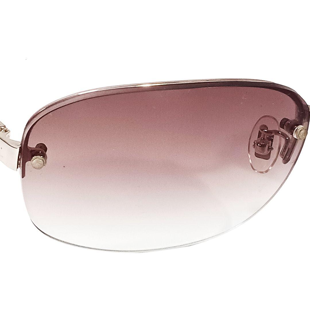 プラダ PRADA サングラス ゴールド ベージュ ハーフリム 男女兼用