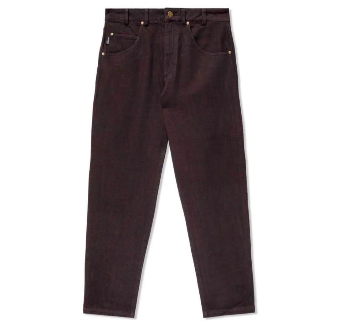 GX1000 紫 パープル バギーデニムパンツ ワイド w36