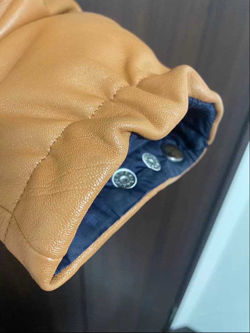 APE シープスキンレザーダウンジャケット　HERO キムタク着　エイプ　初期