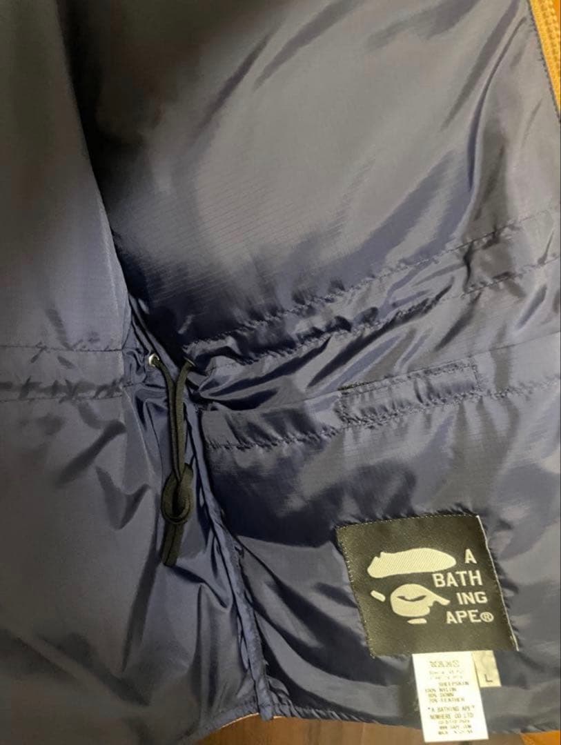 APE シープスキンレザーダウンジャケット　HERO キムタク着　エイプ　初期