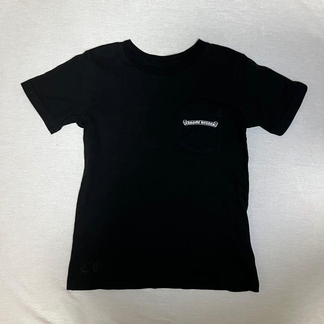 クロムハーツ Chrome Hearts Tシャツ ロゴ 黒 ブラック 150