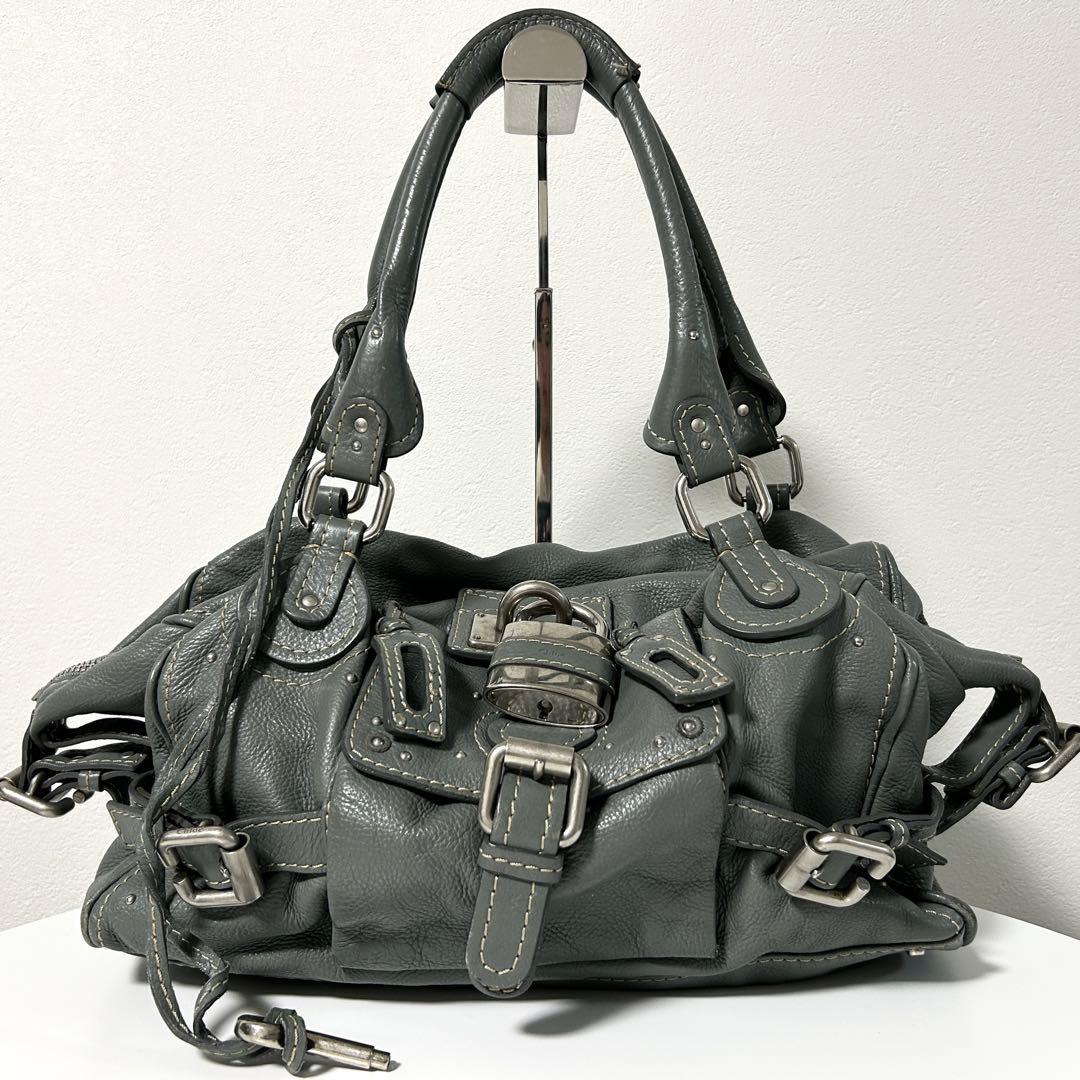 希少 Chloé クロエ パディントン 2wayハンドバッグ 南京錠