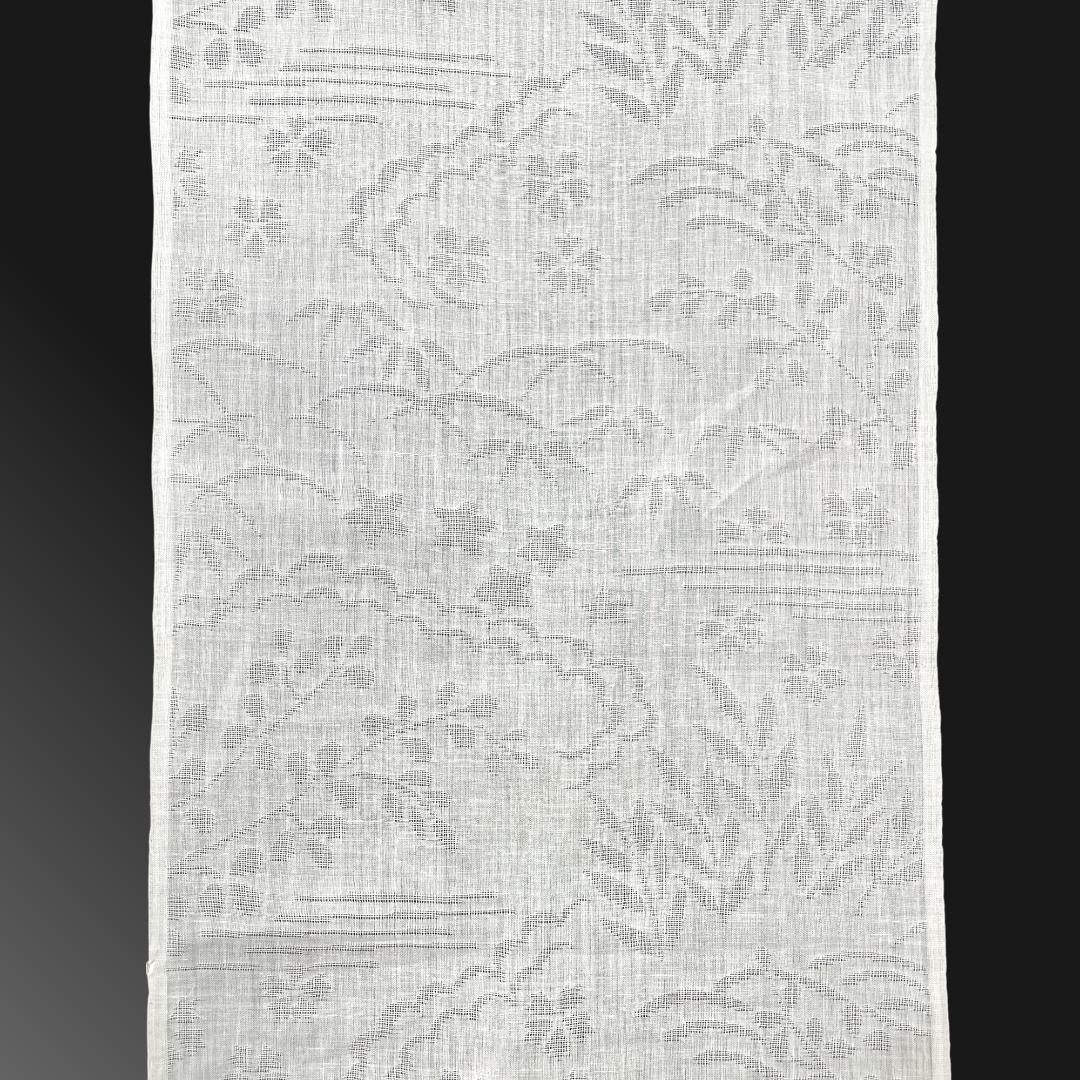 ※さとぴんページ：B-0929 本場小千谷 本麻紋紗長襦袢地反物 未使用品