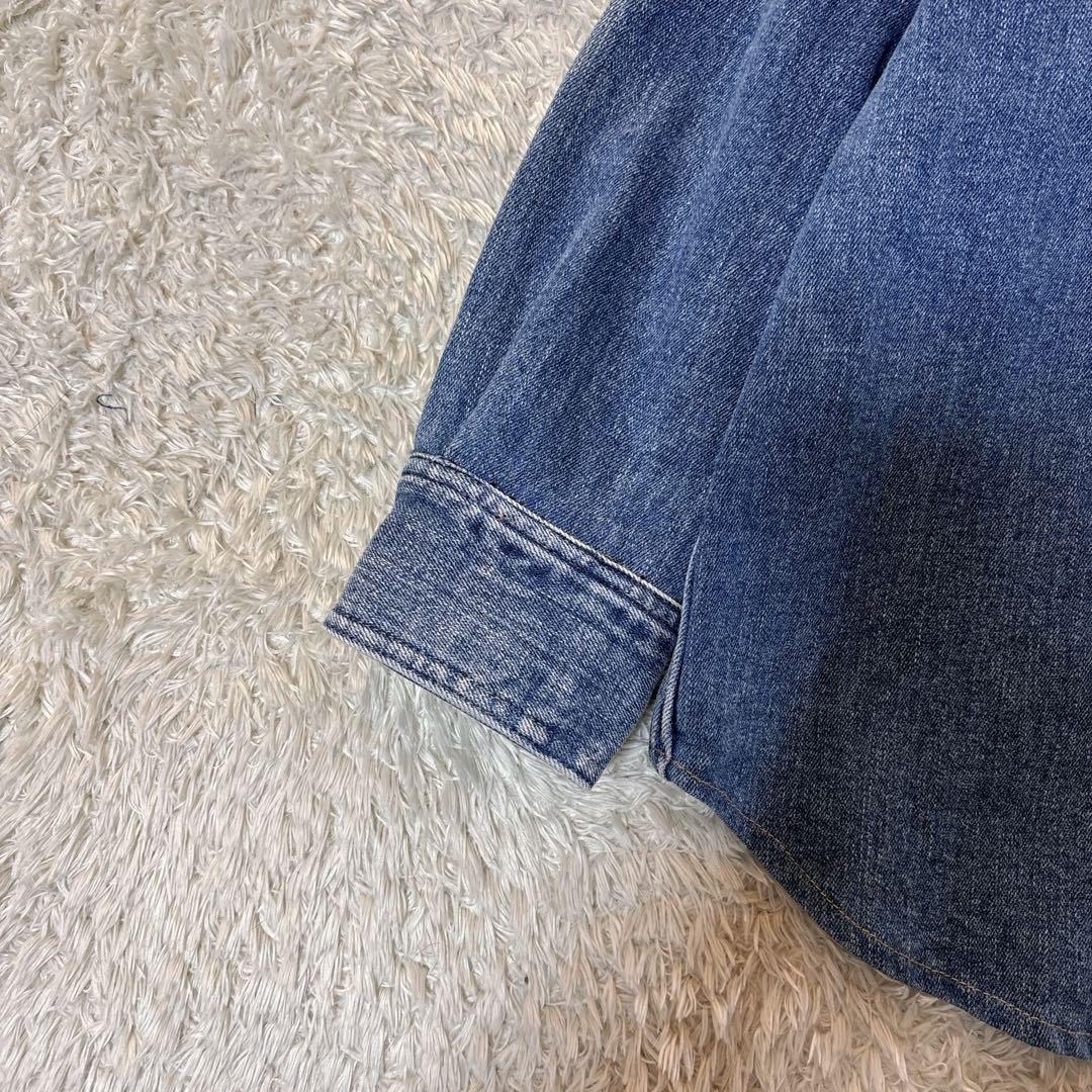 美品＊ヘルシーデニム Almond ビッグデニムシャツ ジャケット　ゆったり