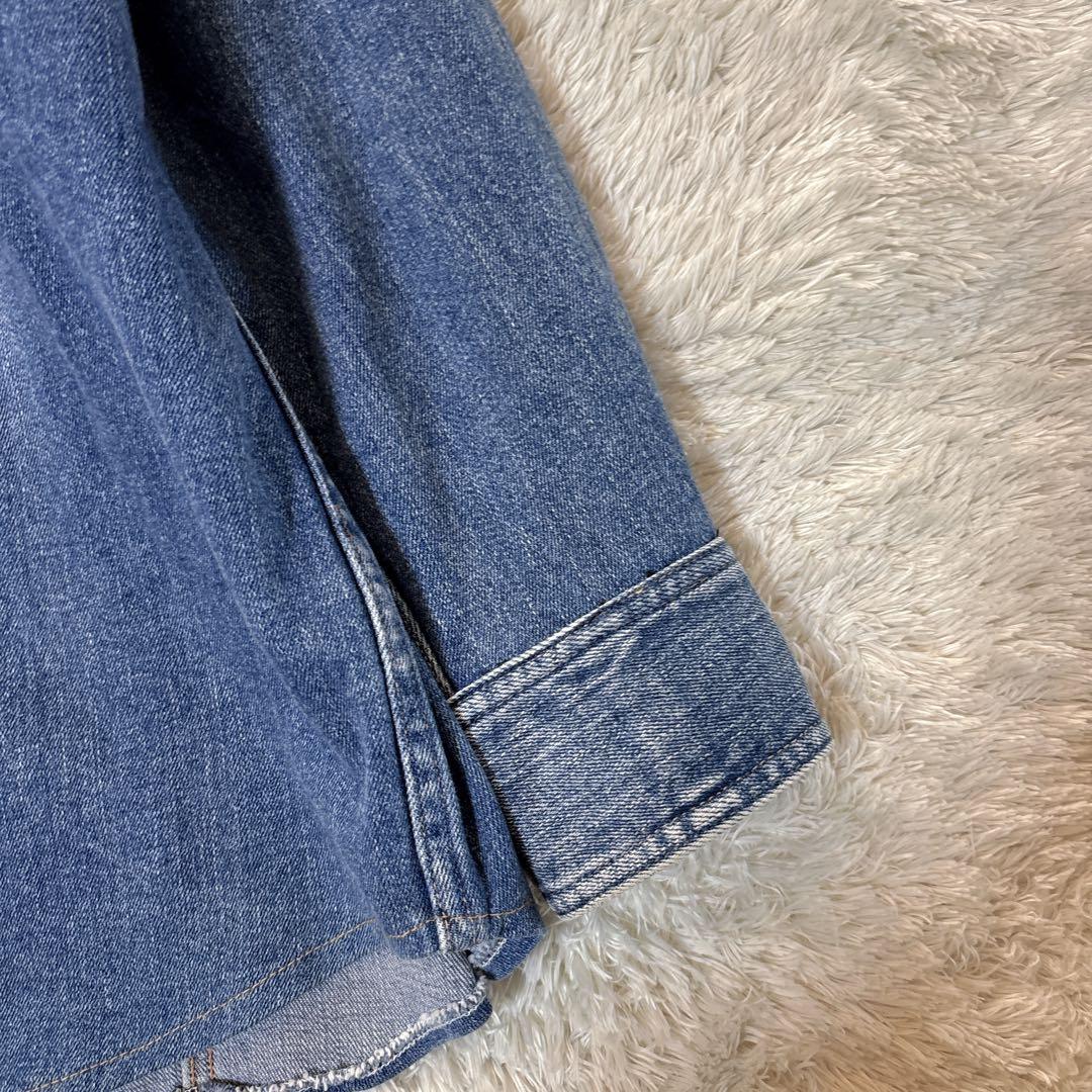 美品＊ヘルシーデニム Almond ビッグデニムシャツ ジャケット　ゆったり