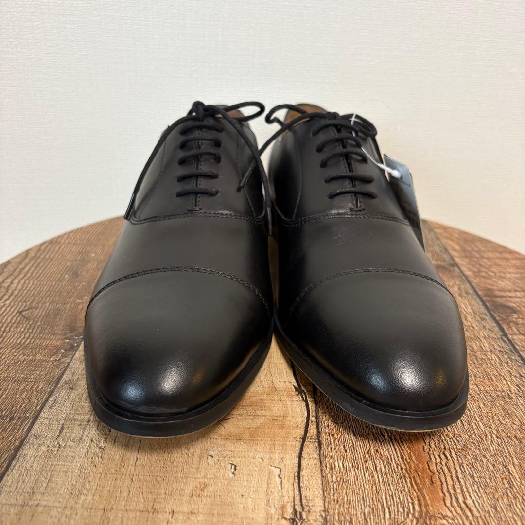 【新品未使用品】UNLINE 本革 ストレートチップ 41 ブラック