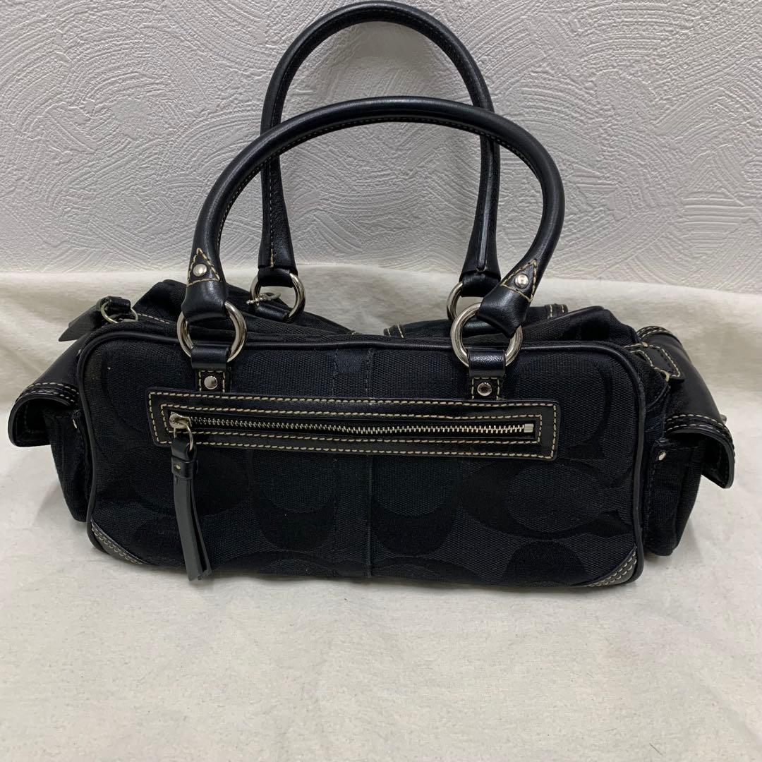 COACH　コーチ レガシー ミニボストンバッグ 黒 ターンロック 6231