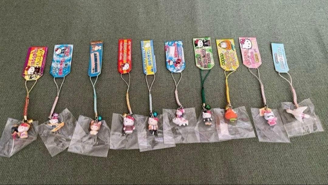 ハローキティ　キティ　ご当地　根付け　ストラップ　ぬいぐるみ　まとめ売り