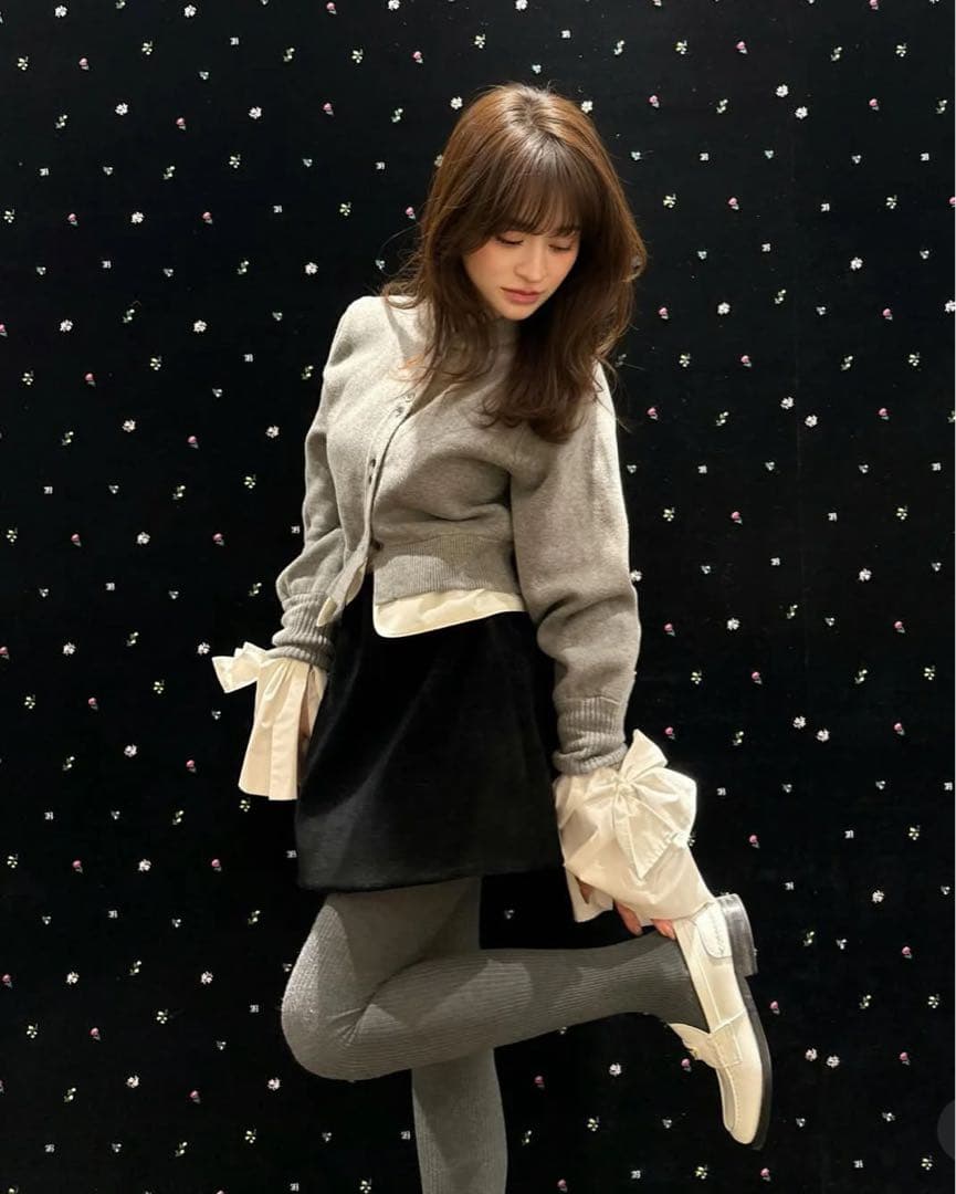 Bibiy MILA VELOUR SKIRT BLACK 完売品 希少