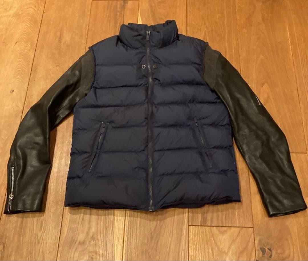 まる　アンダーカバー 14aw 袖レザーダウン S 1 美品 ジョニオ