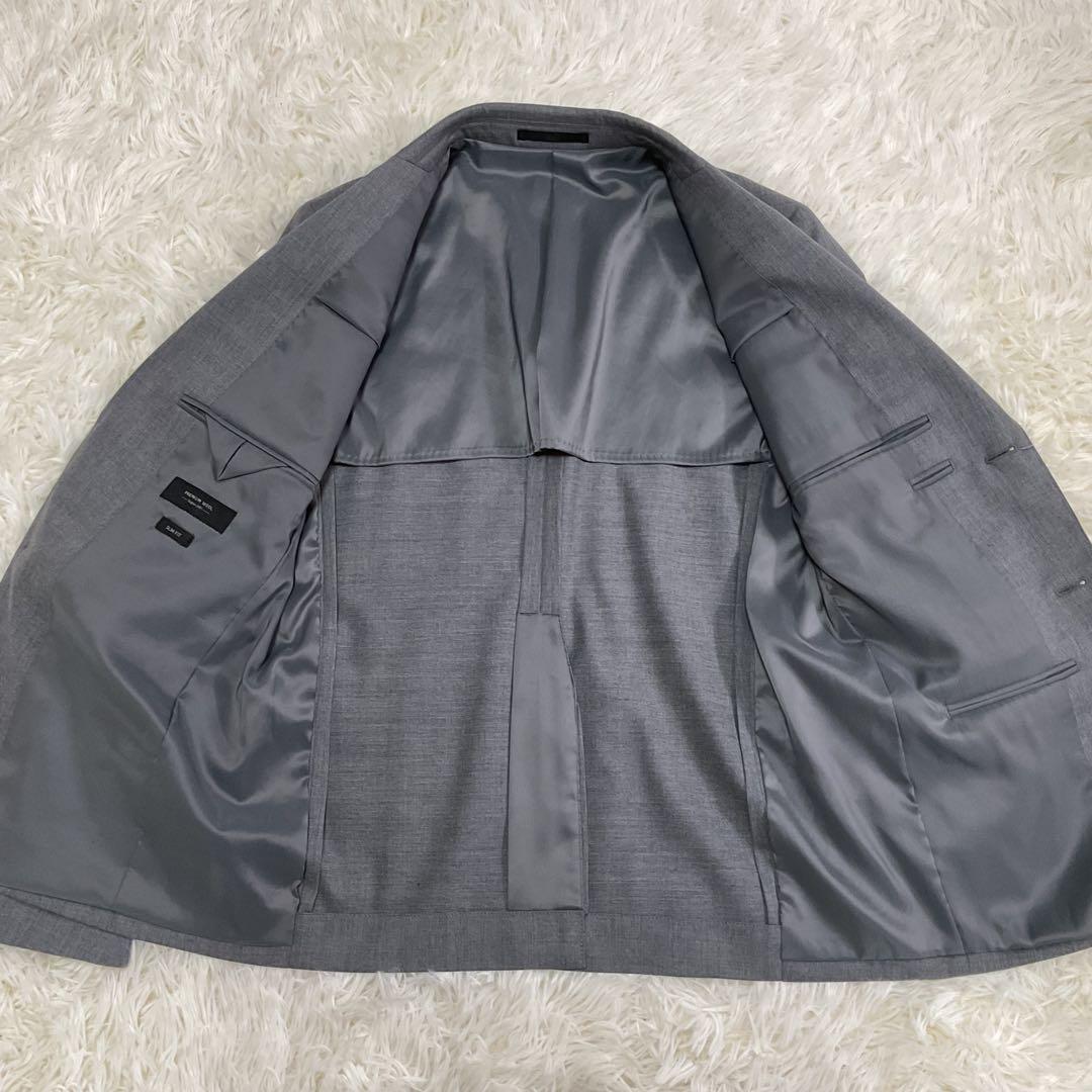 新品未使用♪UNIQLO ストレッチウールスリムジャケット グレー 44サイズ