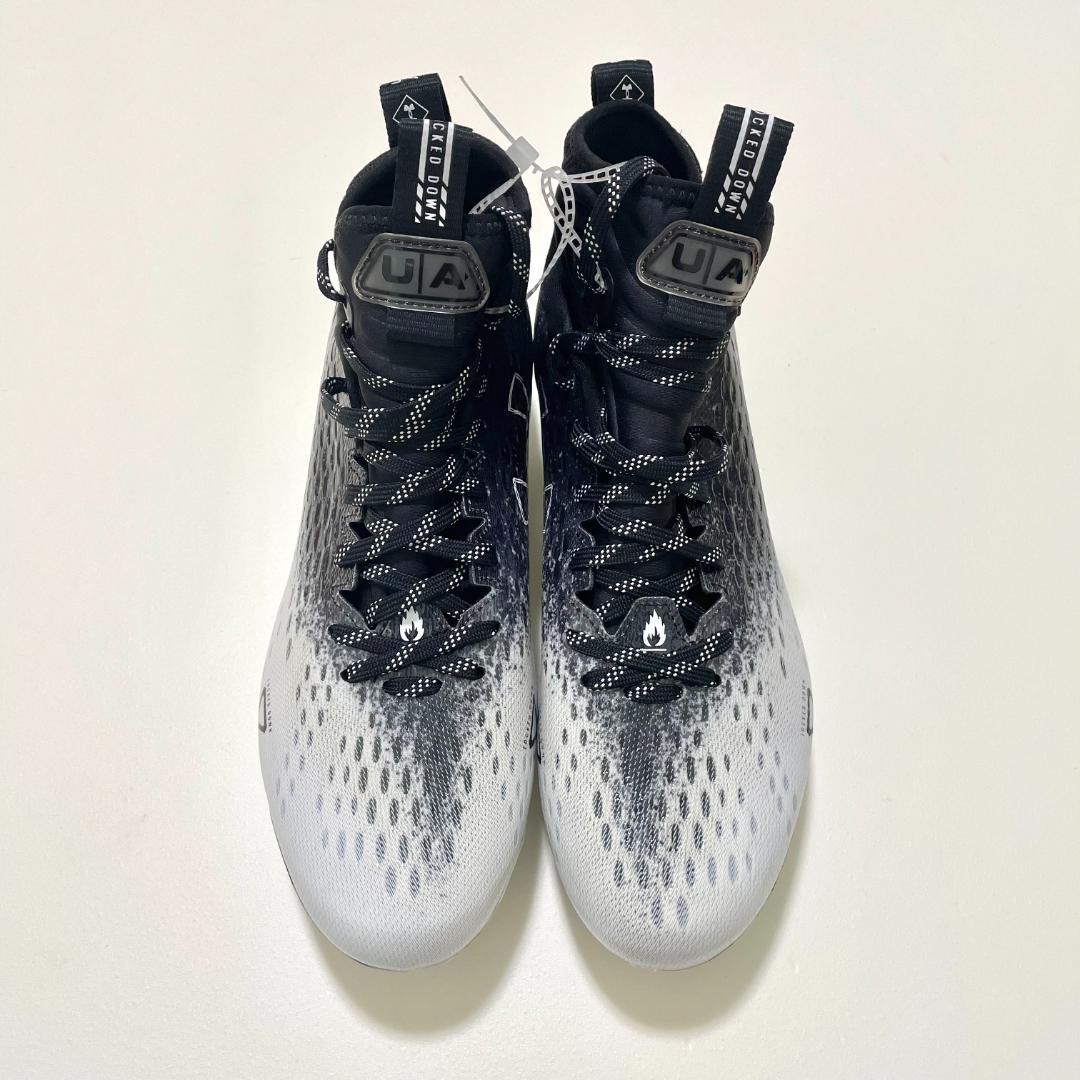 アンダーアーマー アメフトシューズ 27.5cm スパイク メンズ ブラック