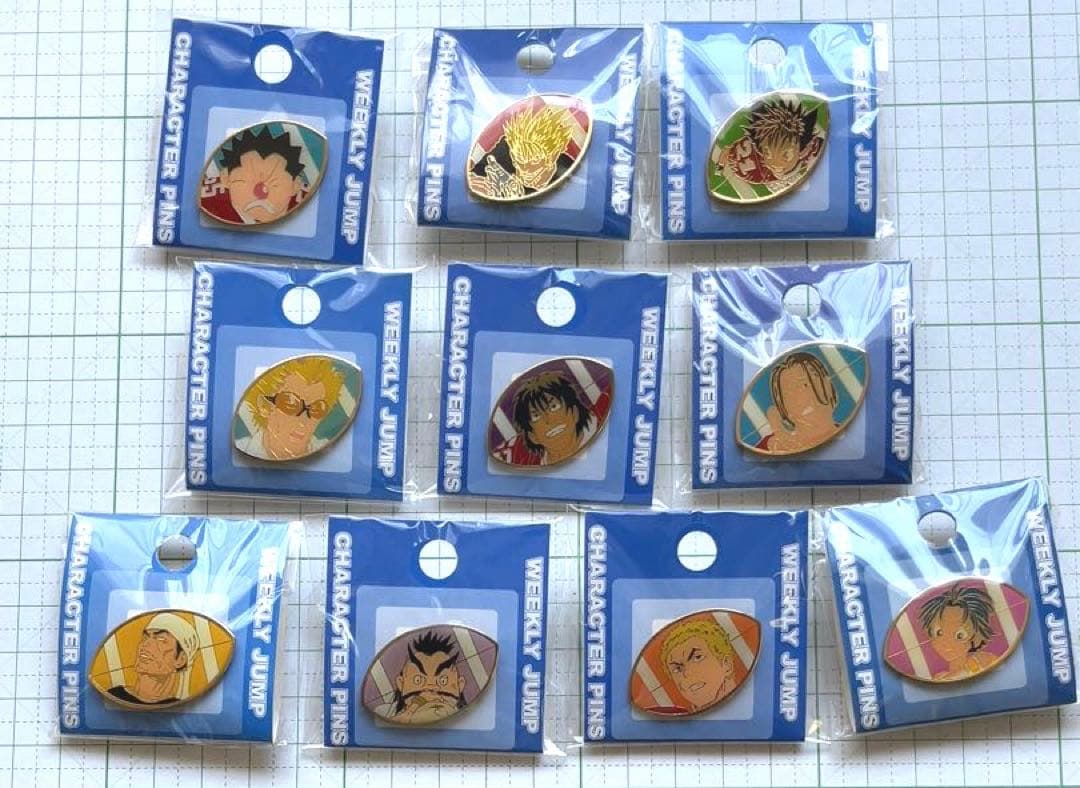 希少！アイシールド 21 ジャンプショップ限定　 ピンズ　10点セット