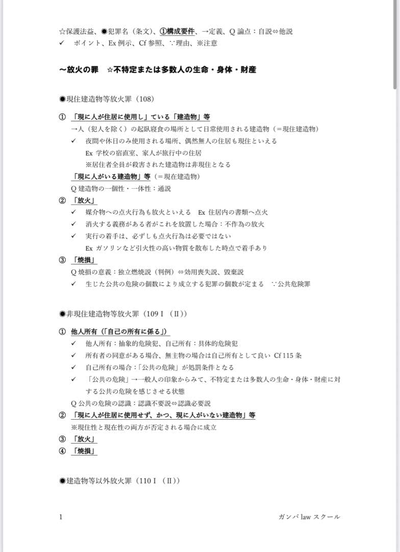 司法試験論証集　犯罪構成要件一覧表　重要犯罪完全整理本　3点セット