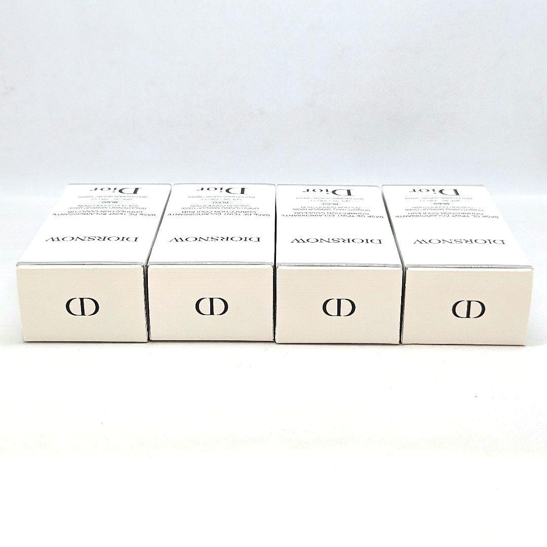 新品 Dior ディオール スノー メイクアップ ベース ブルー 4個セット