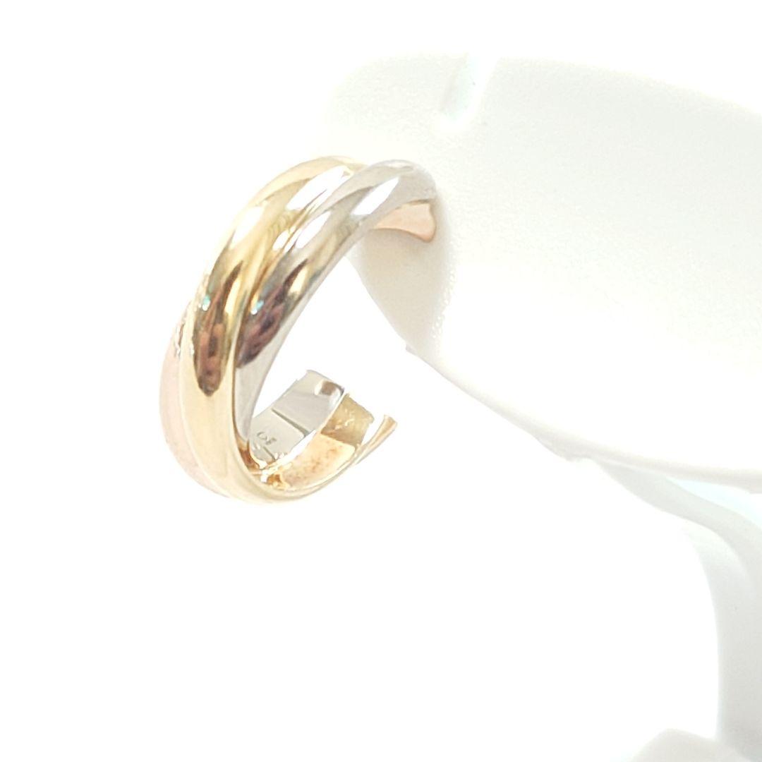 【磨き済】カルティエ トリニティ フープ ピアス 片耳用 6966