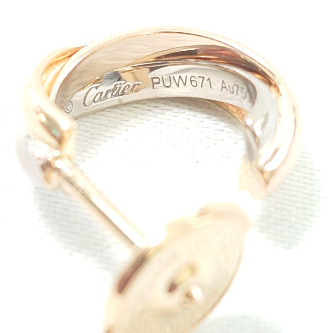 【磨き済】カルティエ トリニティ フープ ピアス 片耳用 6966