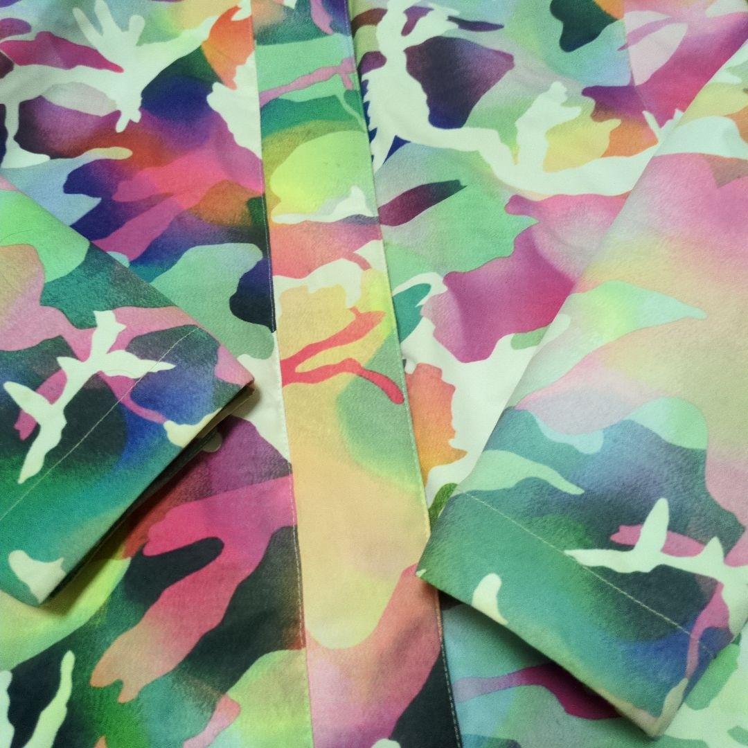 【美品】ROXY　スノボウェア　上下セット　Ｓ　総柄　　　キャメルブラウン