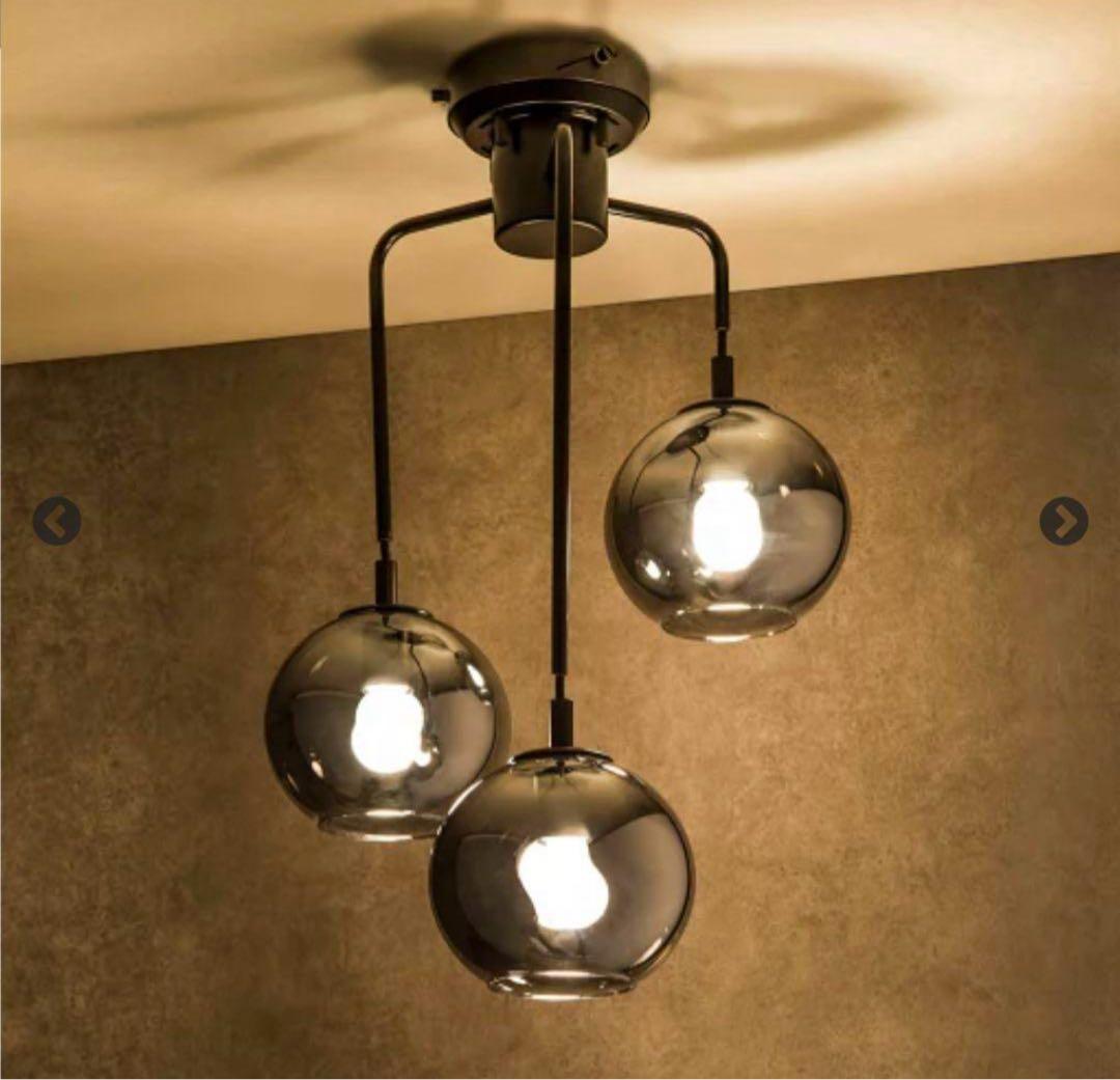 ペンダントライト VERRE 3T(グレー)