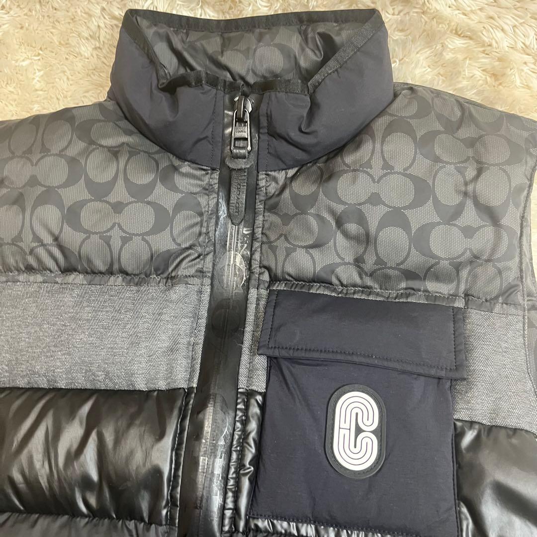 コーチ　COACH ダウンベスト　シグネチャー　Cロゴ　黒　ブラック　C5036