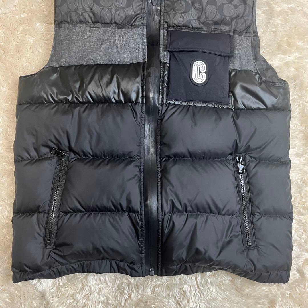 コーチ　COACH ダウンベスト　シグネチャー　Cロゴ　黒　ブラック　C5036