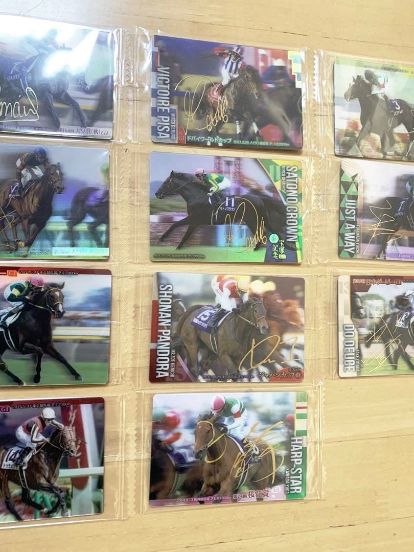 第1弾（第1R）サラブレッドホースコレクション　サイン入り11枚イクイノックス他