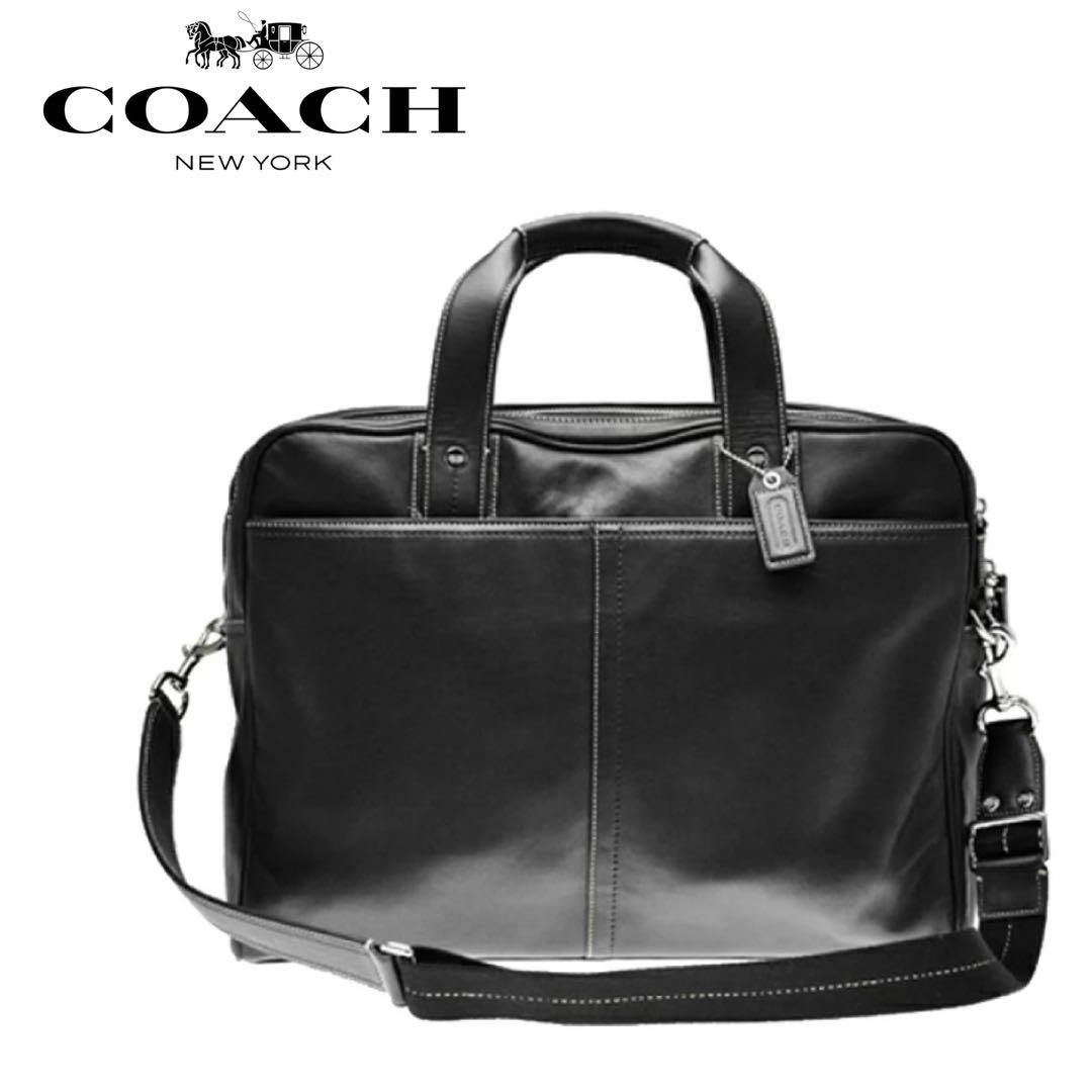 【美品】COACH トランスアトランティック ラージコミューター ビジネスバッグ