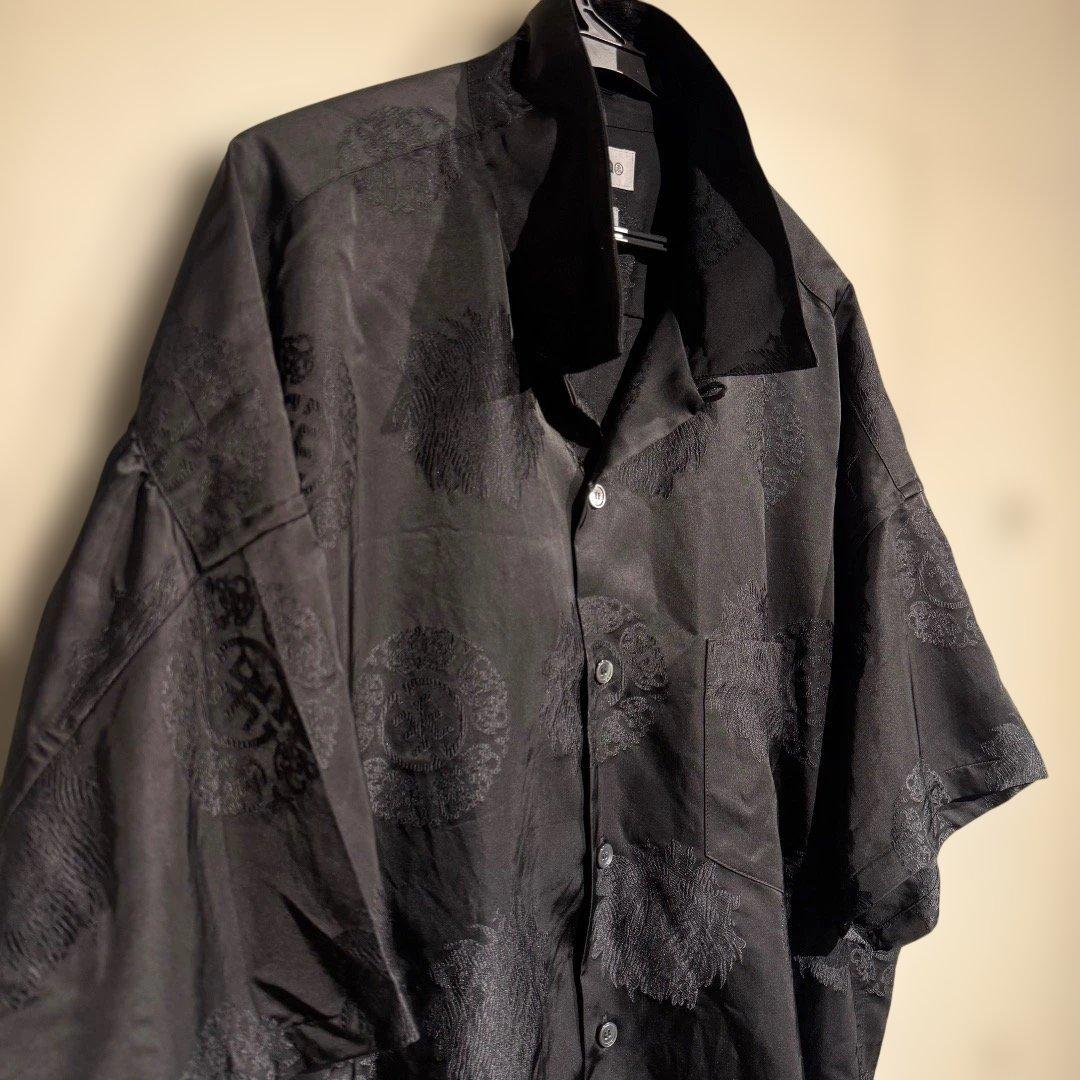 DELUXE x EVISEN メンズ ブラック サテン セットアップ XL