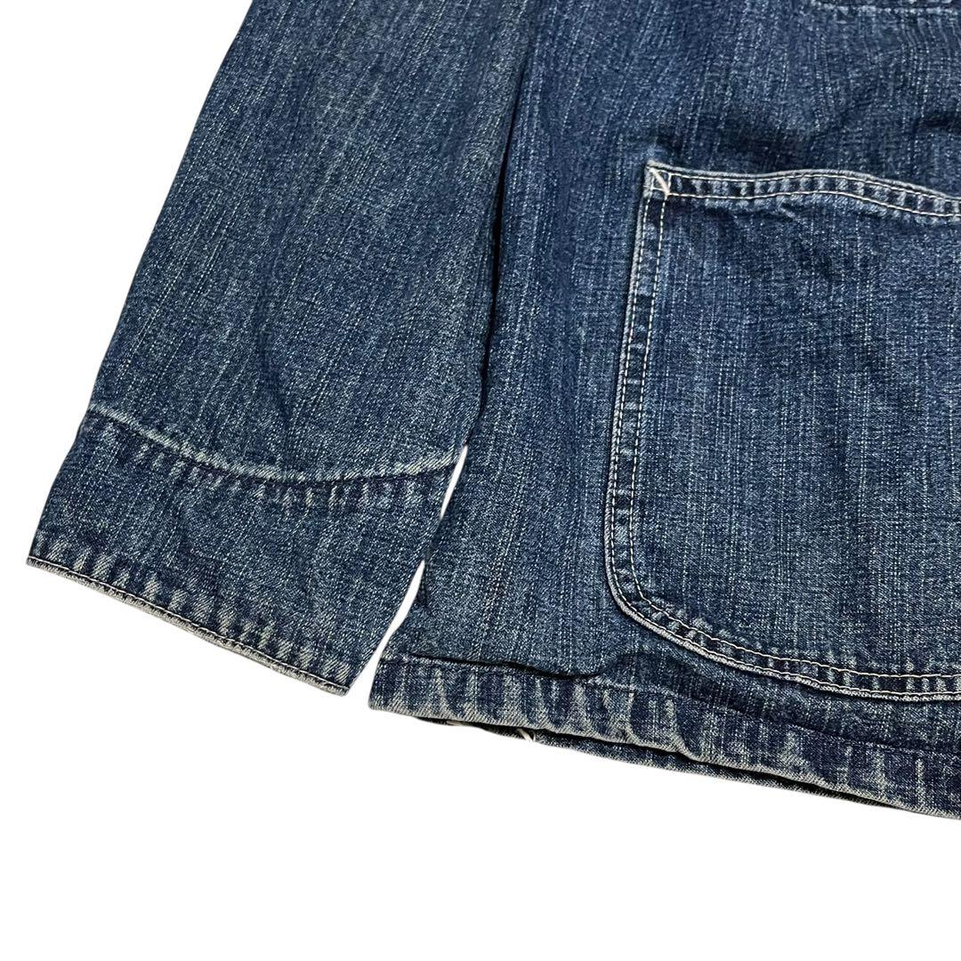 Carhartt カバーオール デニム M インディゴ 濃紺 ボタンロゴ