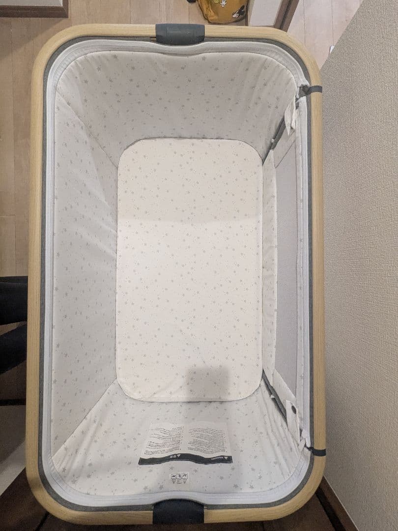 HZDMJベビーベッド グレー