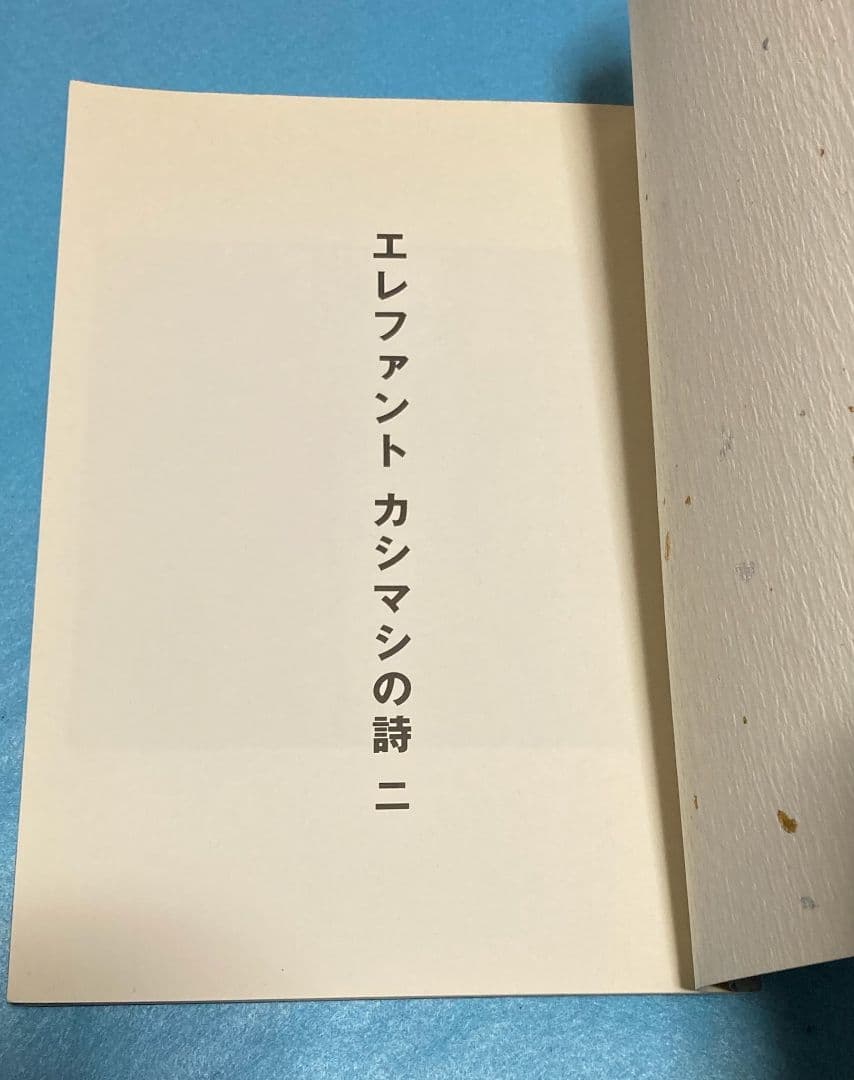 エレファントカシマシの詩 一 二 宮本浩次 エレカシ 詩集 廃盤 初期 エピック