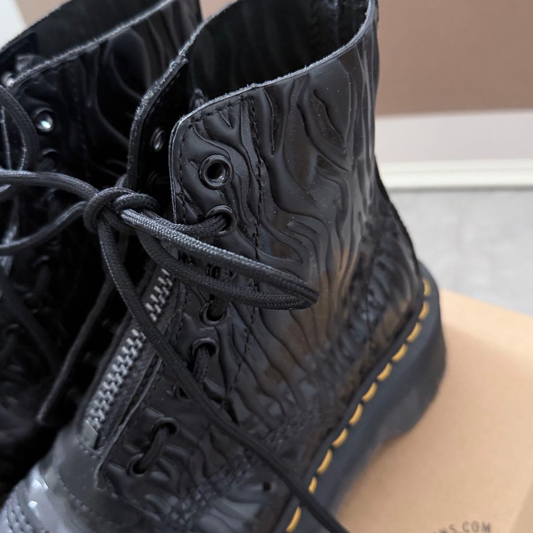 EU37 Dr.Martens ドクターマーチン ゼブラ柄 ブーツ